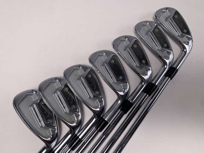 Callaway X Forged CB 21 Iron Set 4-PW NS Pro Zelos 8 Stiff Steel Mens RH -1/2
