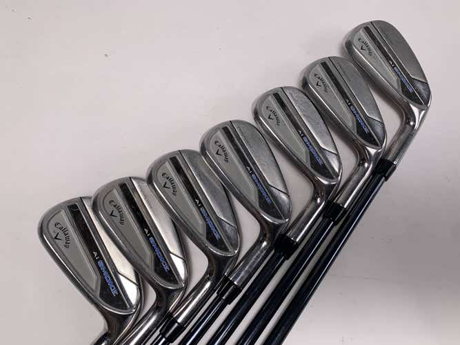 Callaway Paradym Ai Smoke Iron Set 6-PW+AW+GW Dart F3 75g Regular RH -1/2''