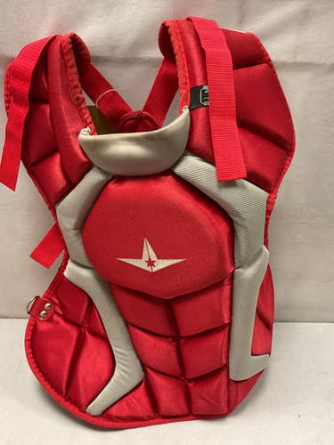 Used All Star CPCC1216PS Catchers Chest Protector Red Intermed 11490-S000270730
