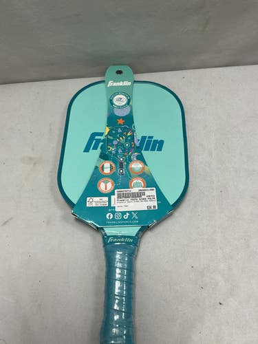 Used Franklin YOUTH SIZED POLYMER PADDLE Pickleball Racquet Teal 11490-S000270711