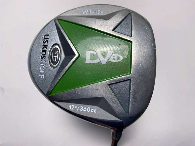 US Kids WT-15s Driver 17* Ultralight 57" Green Youth Graphite Junior RH