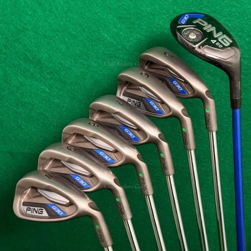 Ping G30 Green Dot 4H, 5-PW Iron Set Ping CFS Distance Steel/Graphite Regular