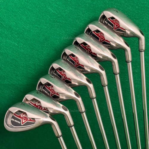 Callaway Big Bertha 2006 4-AW Iron Set Precision Microtaper Steel Uniflex