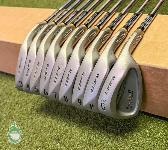 Used Right Handed King Cobra II Oversize Irons 3-PW/GW Stiff Golf Club Set