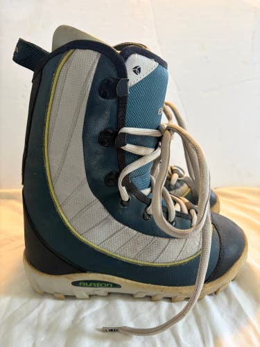 Men's Size M 7.0 (W 8.0) Burton Moto Snowboard Boots All Mountain (Used)