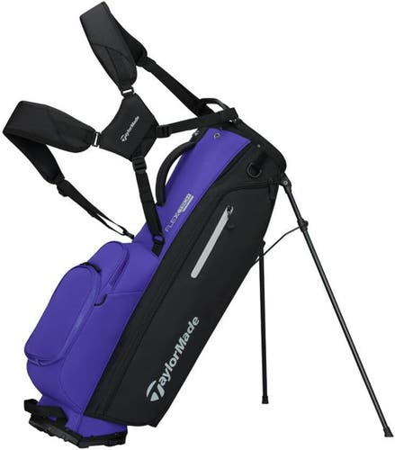 NEW 2026 TaylorMade Flextech Black/Violet 4 Way Stand/Carry Golf Bag