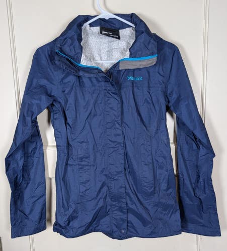 Marmot Women's PreCip Lightweight Waterproof Rain Jacket Size: XS Blue