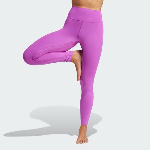 Adidas All Me 7/8 IX0187 Leggings Women's Purple Burst Stretch Training APP1187
