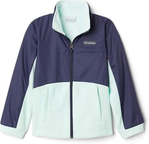 Columbia Benton Springs III Jacket Girl 2XS Blue Long Sleeve Full Zip JDM1264