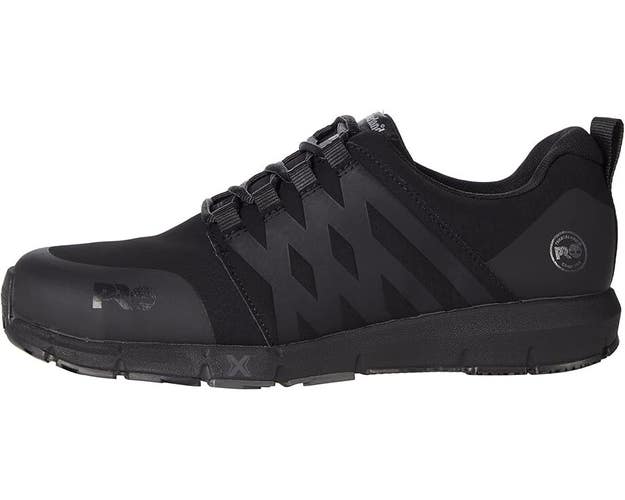 Timberland PRO Radius Work Sneaker Men 7 Black Raptek Composite Toe Shoes FZP164