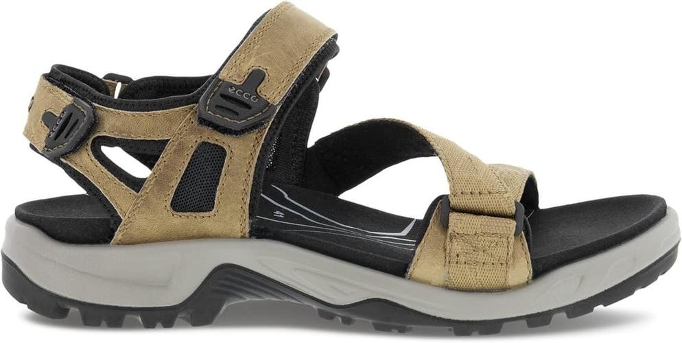Ecco Yucatan Coast Sport Men 14 Nutmeg Brown Nubuck Leather Hiking Sandal ZPO496
