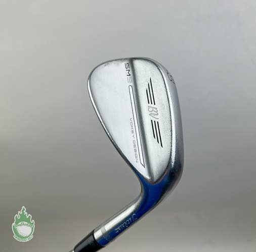 Used Titleist Vokey SM9 F Grind Chrome Wedge 50*-12 Tour Stiff Steel Golf Club