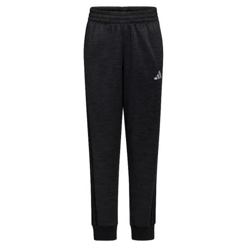 Adidas Game And Go Jogger Kids Small Black Fleece Tapered Leg Activewear DSGL497