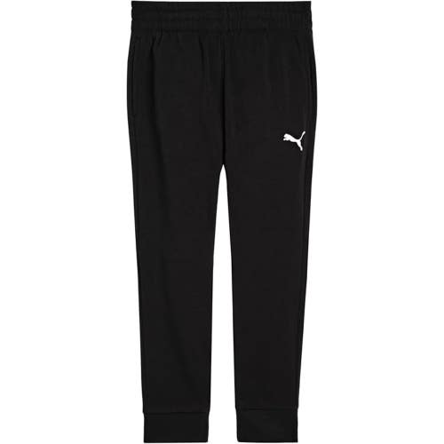Puma Essentials Sweatpants Boys Medium Black Fleece Tapered Leg Joggers DSGL516