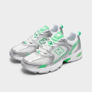 New Balance 530 U530APL Sneakers Mens US 6D Silver Green Lifestyle Shoes SHOP173