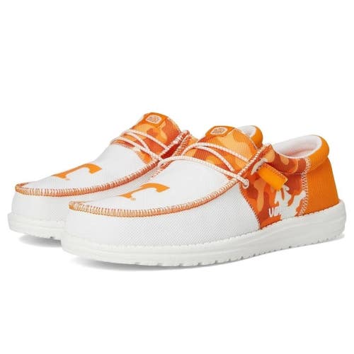 Hey Dude Wally Tri-Varsity Men's US 7 Orange White Moc Toe Slip-On Shoes RHS7980