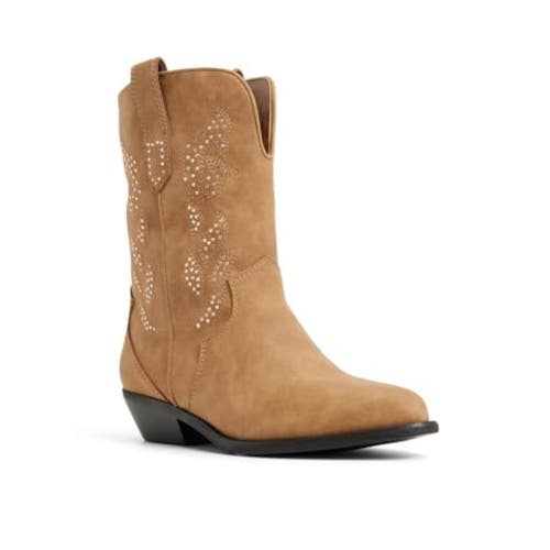 Call It Spring Sareena Boots Women's US 8 Dark Beige Mid Calf Bootie JZZ1209