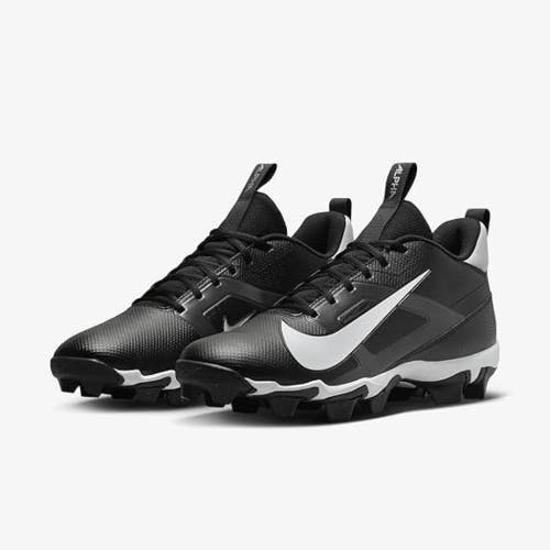 Nike Alpha Menace 4 Shark FN0028-001 Mens 10 Black White Football Cleats RHS7990