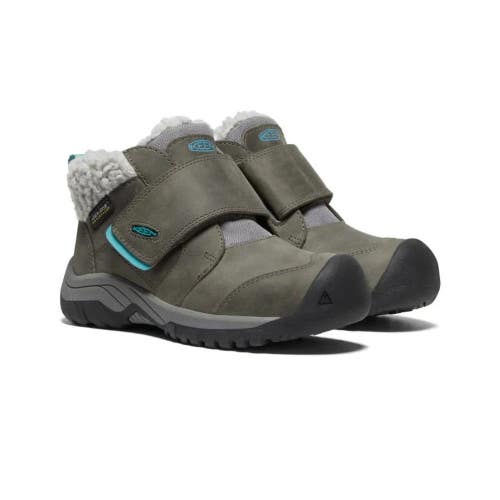Keen Kootenay IV 1026751 Kids US 11 Gray Leather Waterproof Winter Boots JZZ1203