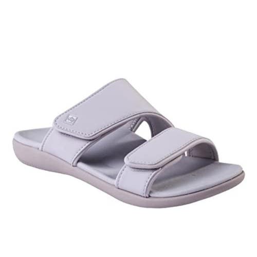 Spenco Kholo Nuevo Sandals Women's US 9.5 Glacier Gray Slip-On Slide JZZ1238