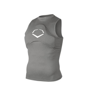 EvoShield G2s Chest Guard Youth Large Gray Stretch Sleeveless Protector DSGL475