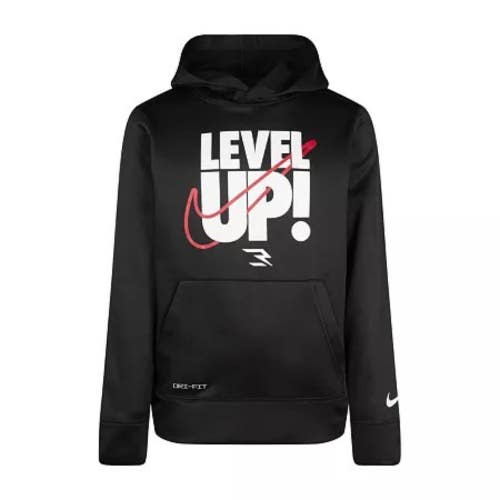 Nike 3BRAND by Russell Wilson Hoodie Boys L Black Long Sleeve Pullover DSGL490