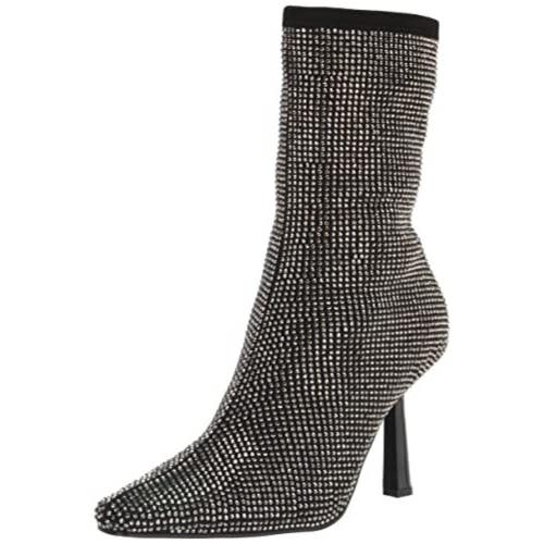 Steve Madden Vakay Boots Women's US 6 Black Square Toe Mid Calf Bootie JZZ1212