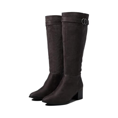 Lifestride Daring I1845F1-020 Boots Women's 5M Gray Knee High Block Heel JZZ1251