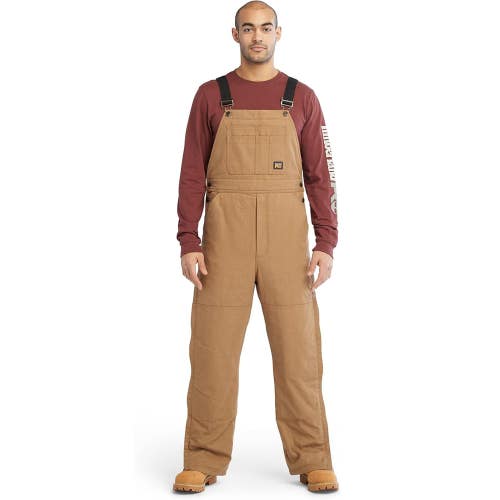 Timberland PRO Gritman Bib Overalls Men's Wheat Insulated Straight Leg JAX1163