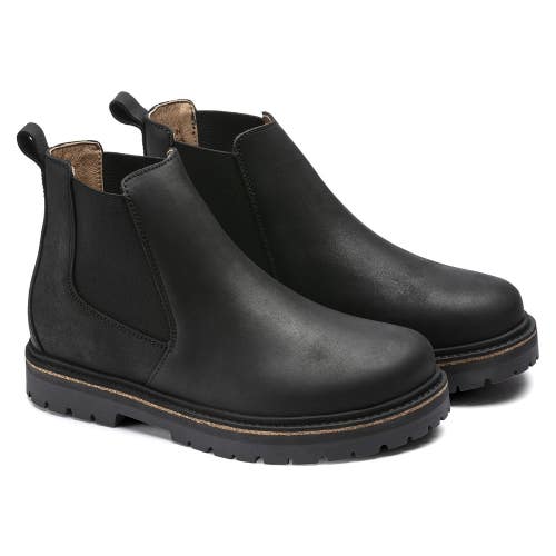 Birkenstock Stalon Ii 1017318 Boots Women's 5-5.5 Black Leather Chelsea JZZ1117