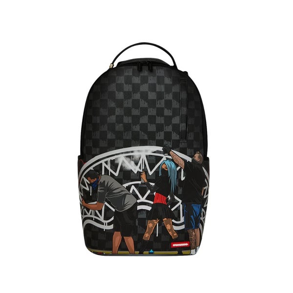 Sprayground Subway Vandals Backpack Unisex Black Graphic Shoulder Strap SPR237