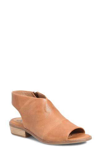 Sfft Natalia SF0041900 Sandals Women's US 7.5 Brown Leather Slip-On JZZ1206