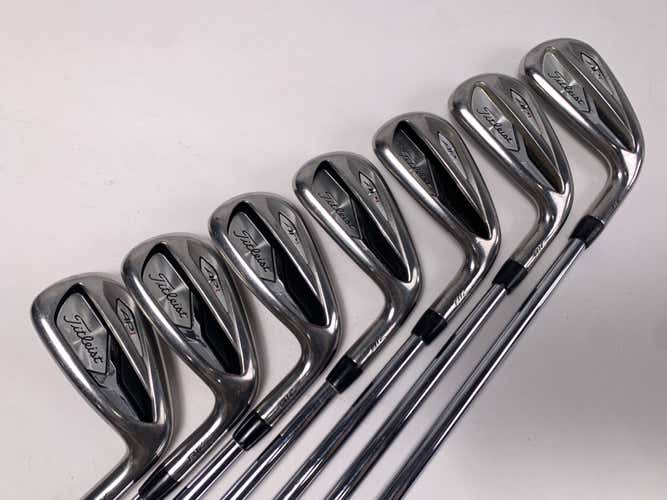Titleist 718 AP1 Iron Set 4-PW Project X LZ 6.0 120g Stiff Steel Mens RH