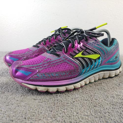 Brooks Glycerin Womens Size 9.5 Running Shoes Low Top Purple Sneakers Lace Up