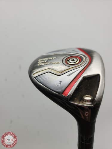 2015 CALLAWAY GREAT BIG BERTHA 3 WOOD 15* STIFF MITSU KURO KAGE FAIR