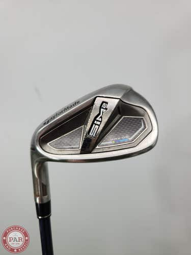 LEFTY 2021 TAYLORMADE SIM2 MAX OS PITCHING WEDGE REG VENTUS BLUE 6R 35" GOOD