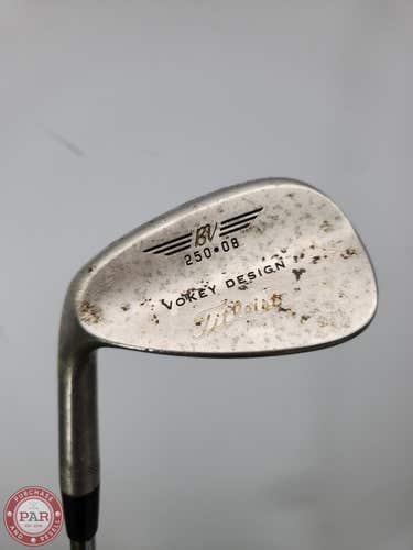 LEFTY 2006 TITLEIST VOKEY CHROME 200 SERIES WEDGE 50*/08 REG DYNGOLD 35.25" POOR