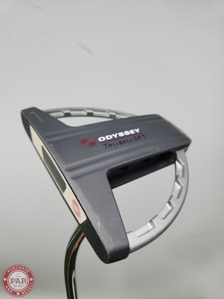 LEFTY ODYSSEY WHITE STEEL TRI BALL SRT PUTTER 33.5" FAIR
