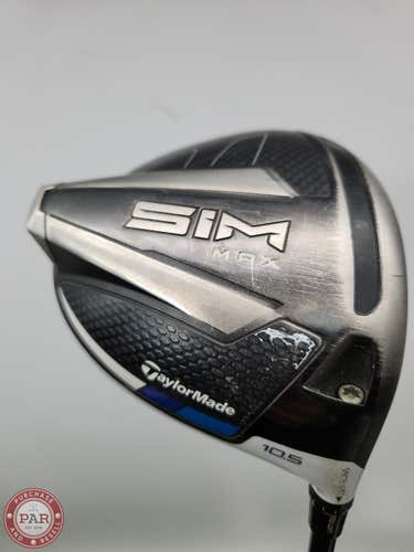 2020 TAYLORMADE SIM MAX DRIVER 10.5* STIFF FUJI ATMOS BLACK 6S FAIR
