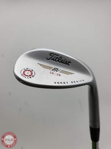2009 TITLEIST VOKEY SPIN MILLED WEDGE 58*/8 WEDGEFLEX TITLEIST 34.75" VERYGOOD