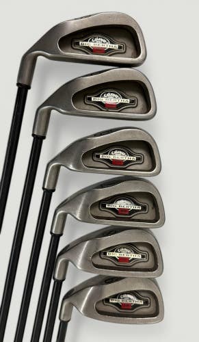 Callaway Big Bertha 1996 Iron Set 3,5,6,7,8,9, RCH 96 Graphite Shaft R-Flex LH
