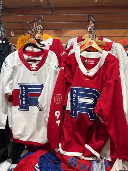 White Laval Rocket CCM Team Issued jersey