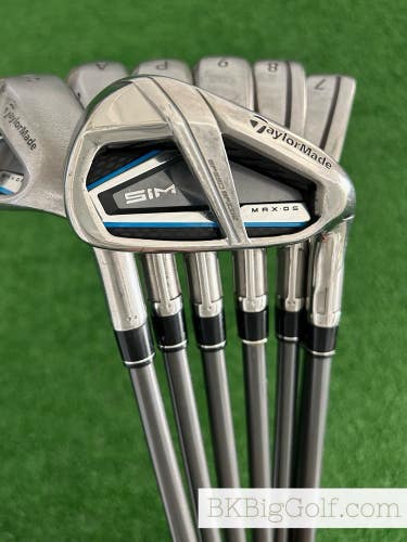 Taylormade Sim Max OS Iron Set 6-S / Tensei Blue 60 Regular Graphite