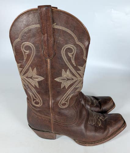 Idyllwind Buttercup Brown Leather Square Toe Western Boots Womens 9B