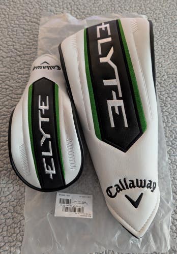 2 Callaway ELYTE Driver/Hybrid Golf Head Covers (Elite) Headcover Golf Club