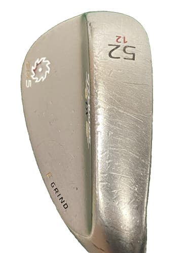 Titleist Vokey SM5 Nickel Gap Wedge 52*12 F Grind RH Stiff Steel 35" New Grip