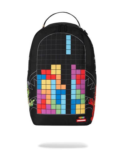Sprayground Tetris With Diablo And Money Bear Backpack Unisex OS Black Bag SGB53