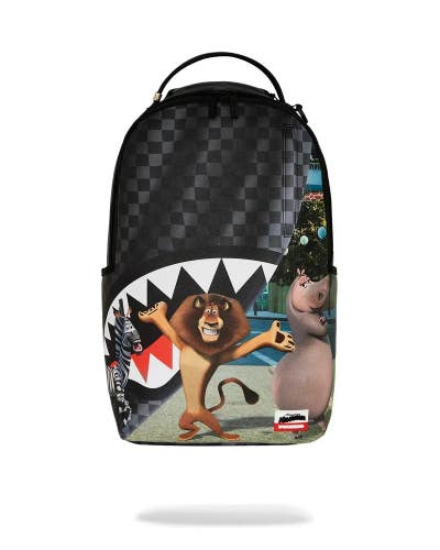 Sprayground Madagascar NYC Reveal B7790 Backpack Unisex Black Graphic Bag SGB51