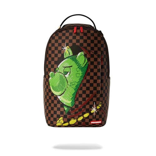 Sprayground Money Bear Deep In Thought Backpack Unisex OS Brown Top Handle SGB52