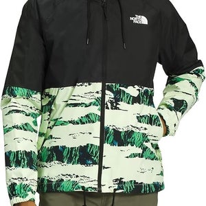 The North Face Antora Rain Jacket Mens 2XL TNF Black Camo Full Zip Hooded ASM292